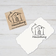 Stempel, Lehrerstempel - Schule - Hausübung - Haus mit Biene und Herz, Geschenk - DIY Stempel f. Schulhefte, Hausaufgabenheft, Grundschule