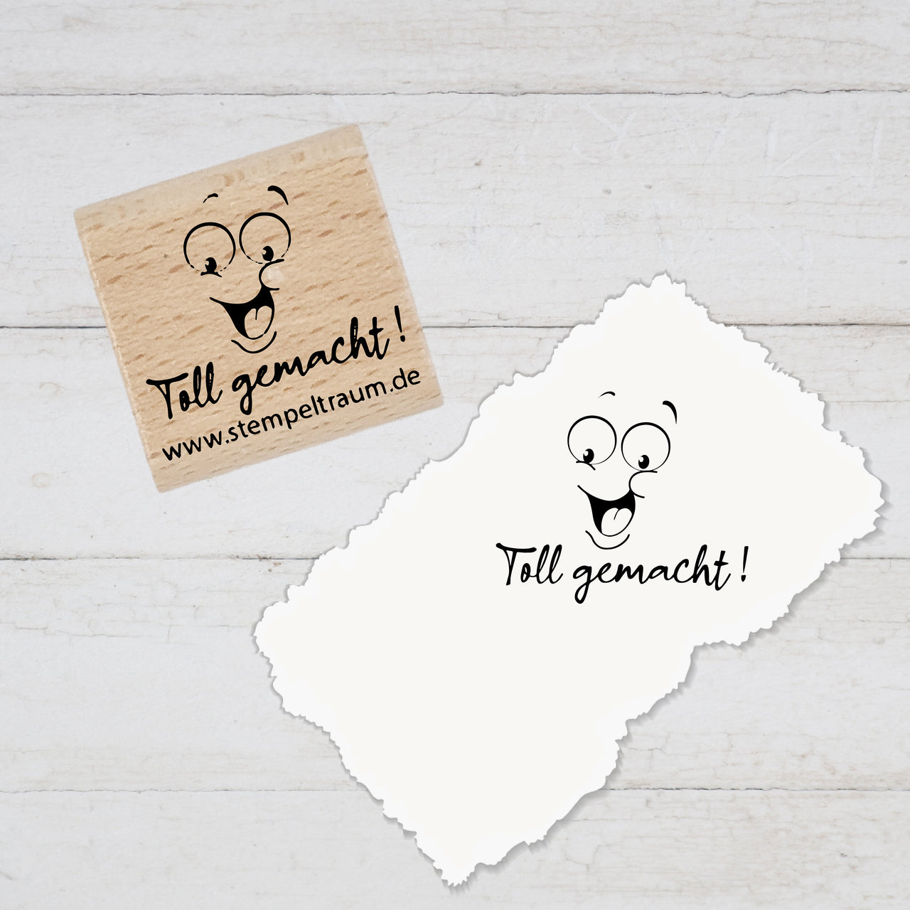 Stempel Lehrerstempel - Schule - Toll gemacht - mit Emoji, Geschenk - DIY Stempel f. Schulhefte, Hausaufgabenheft, Grundschule, Lob, Ansporn