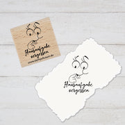 Stempel Lehrerstempel - Schule - Hausaufgabe vergessen - mit Emoji, Geschenk - DIY Stempel f. Schulhefte, Hausaufgabenheft, Grundschule