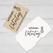 Stempel, Motivstempel, Herrentag, schönen Vatertag, Geschenk - DIY Stempel zum Basteln von Karten, Papier, Stoff, Holz, Dekoration, Danke