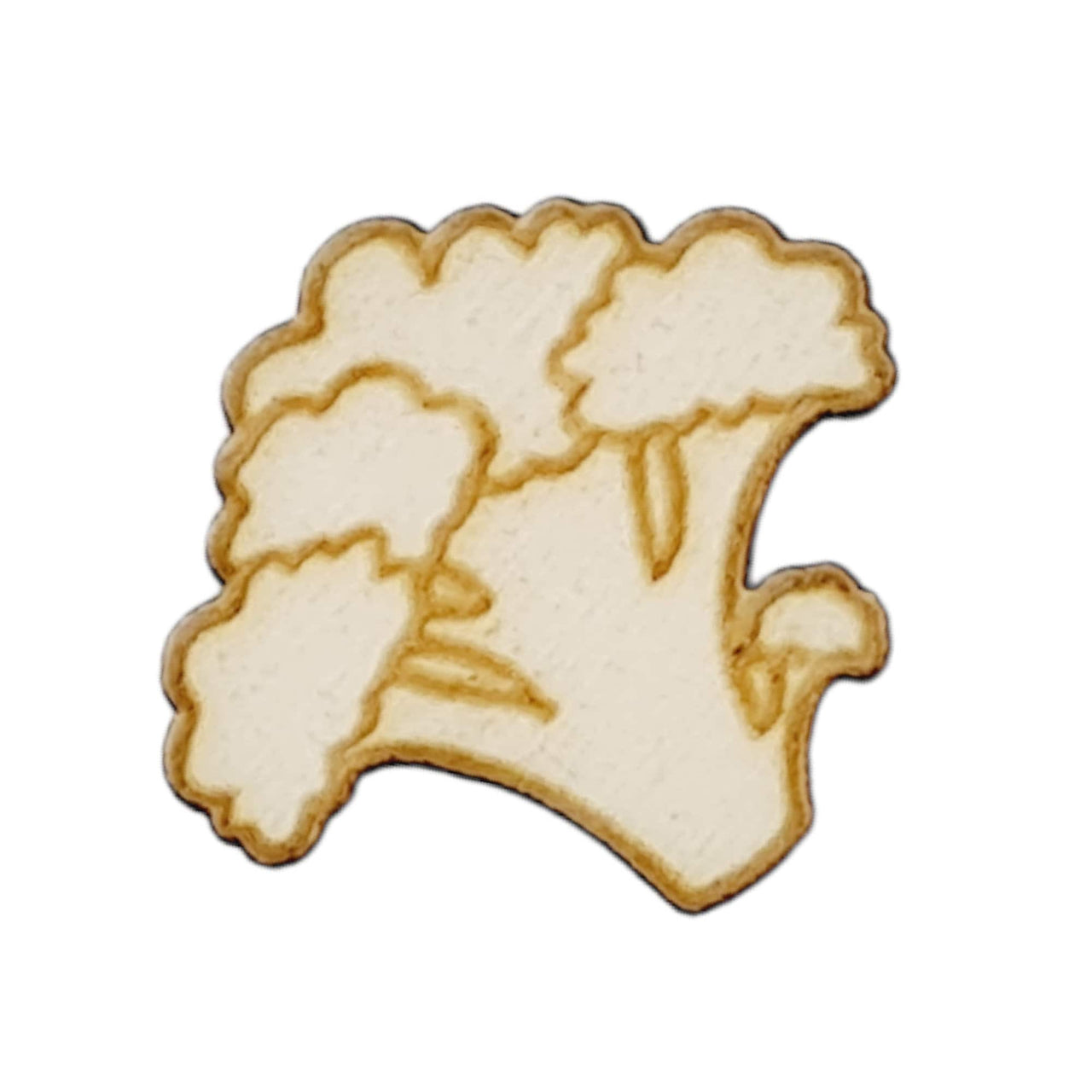 Broccoli - Gemüse - Holz Deko 25er Set - aus Pappelholz zum DIY - Basteln, Dekorieren, Verzieren von Geschenken, Karten, Bastelarbeiten