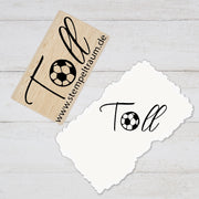 Stempel, Lehrerstempel - Schule - Toll - Fussball, Geschenk - DIY Stempel f. Schulhefte, Hausaufgabenheft, Grundschule, Motivatin, Ansporn