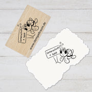 Stempel, Lehrerstempel, Schule, Unterschrift fehlt Motiv traurige Schildi, Geschenk-DIY Stempel f. Schulhefte, Hausaufgabenheft, Grundschule