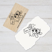 Stempel, Lehrerstempel, Schule, mehr üben, traurige Schildi, Geschenk - DIY Stempel f. Schulhefte, Hausaufgabenheft, Grundschule, Motivation